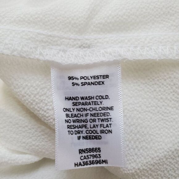 Halogen Lace & Crepe White Top Sz Medium - Picture 12 of 12